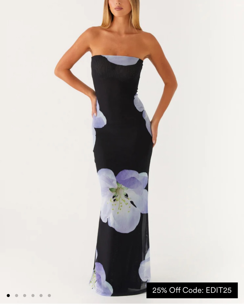 knee length dresses for ladies Side Effects Mesh Maxi Dress