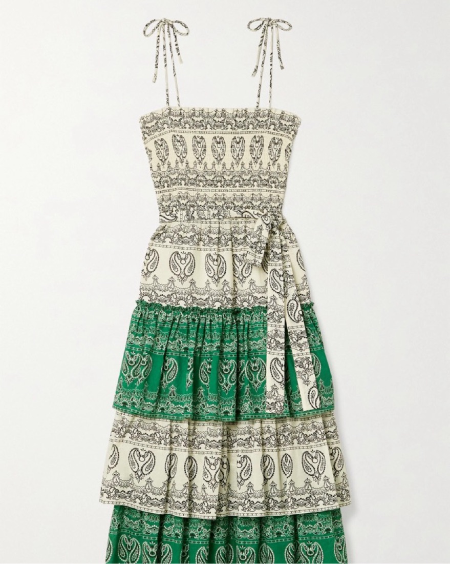 Tory Burch BANDANA PRINT RUFFLE Dress by Tory Burch - Pickle