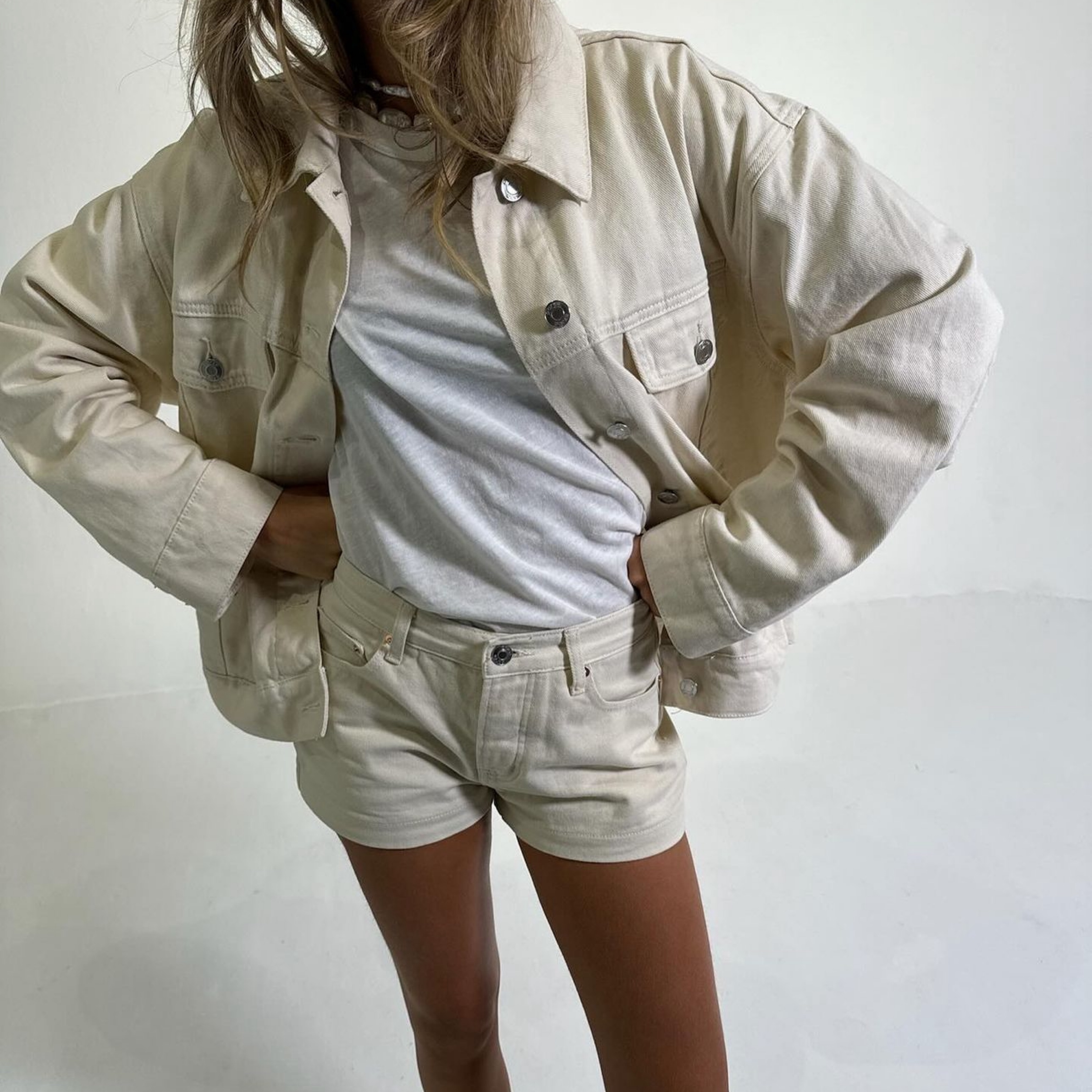 white christmas dresses Oversized Petal Denim Jacket by Stoney Clover Lane | Pink