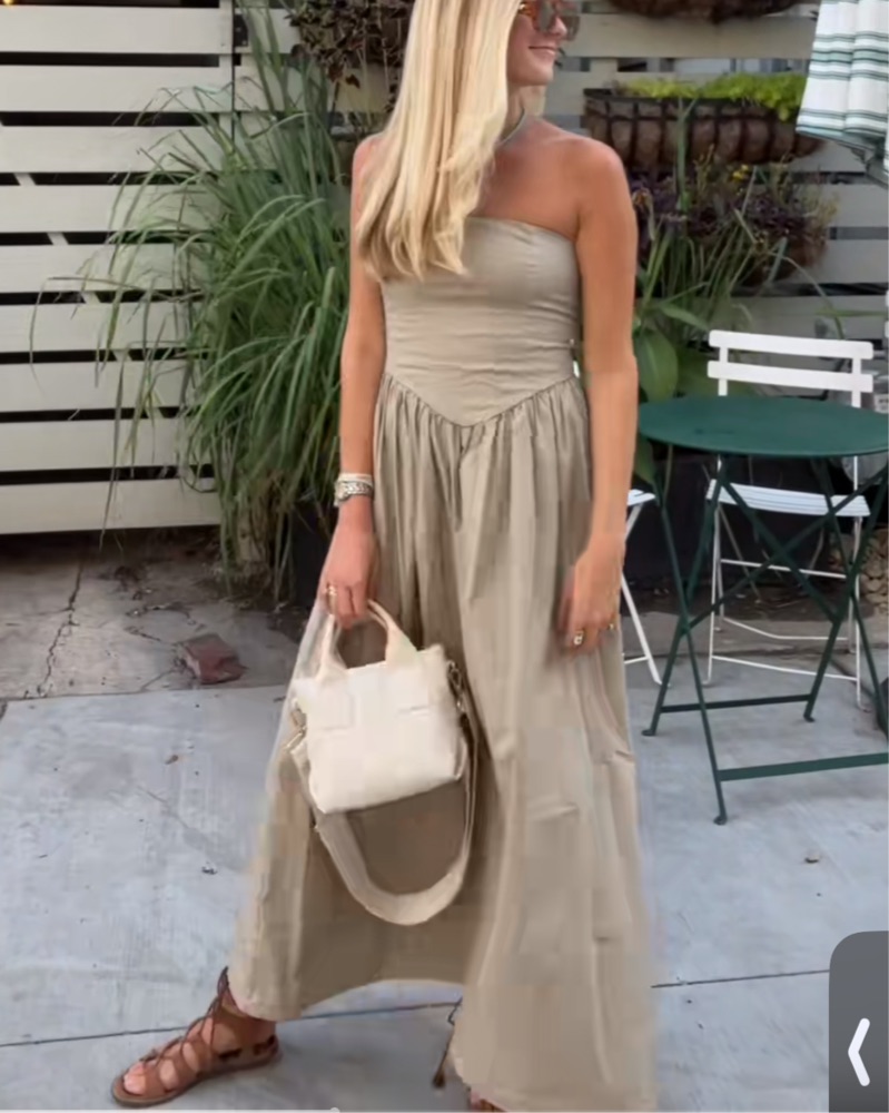 WeWoreWhat Corset Maxi Dress by WeWoreWhat - Pickle