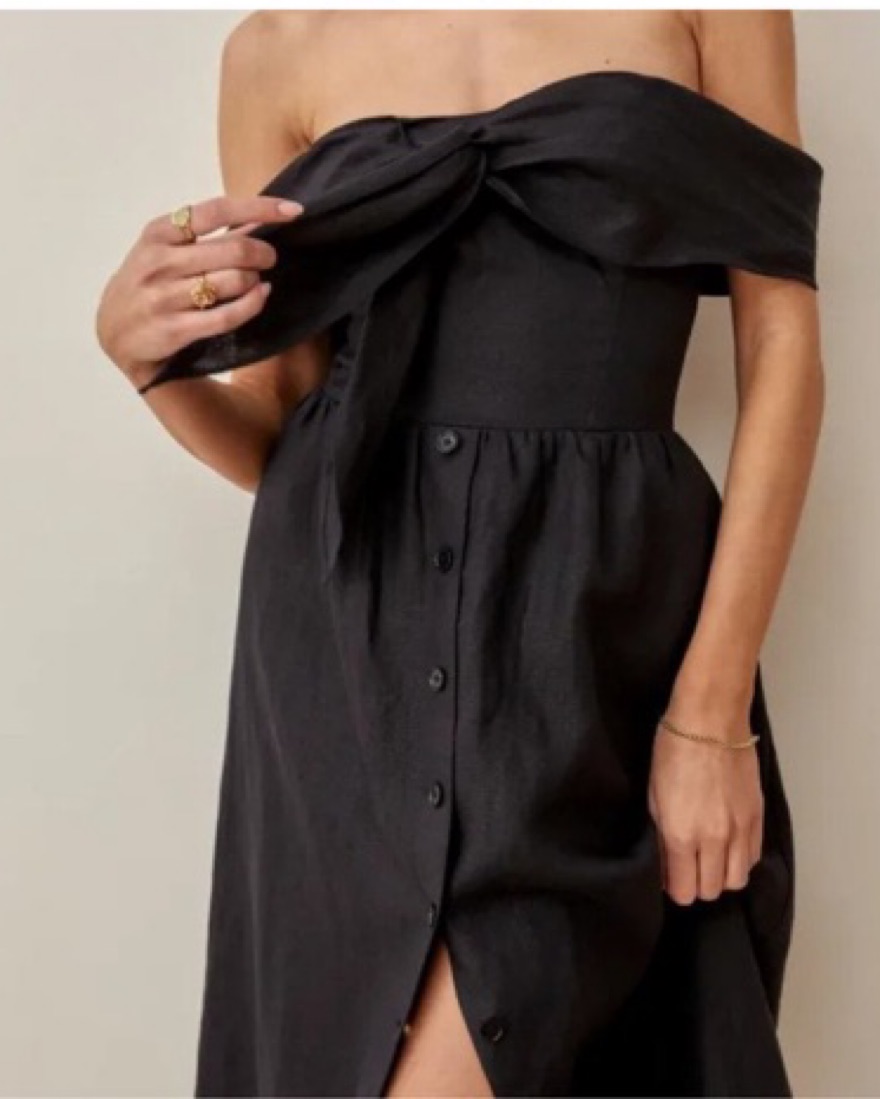 Reformation Barrington Linen Dress by Reformation - Pickle