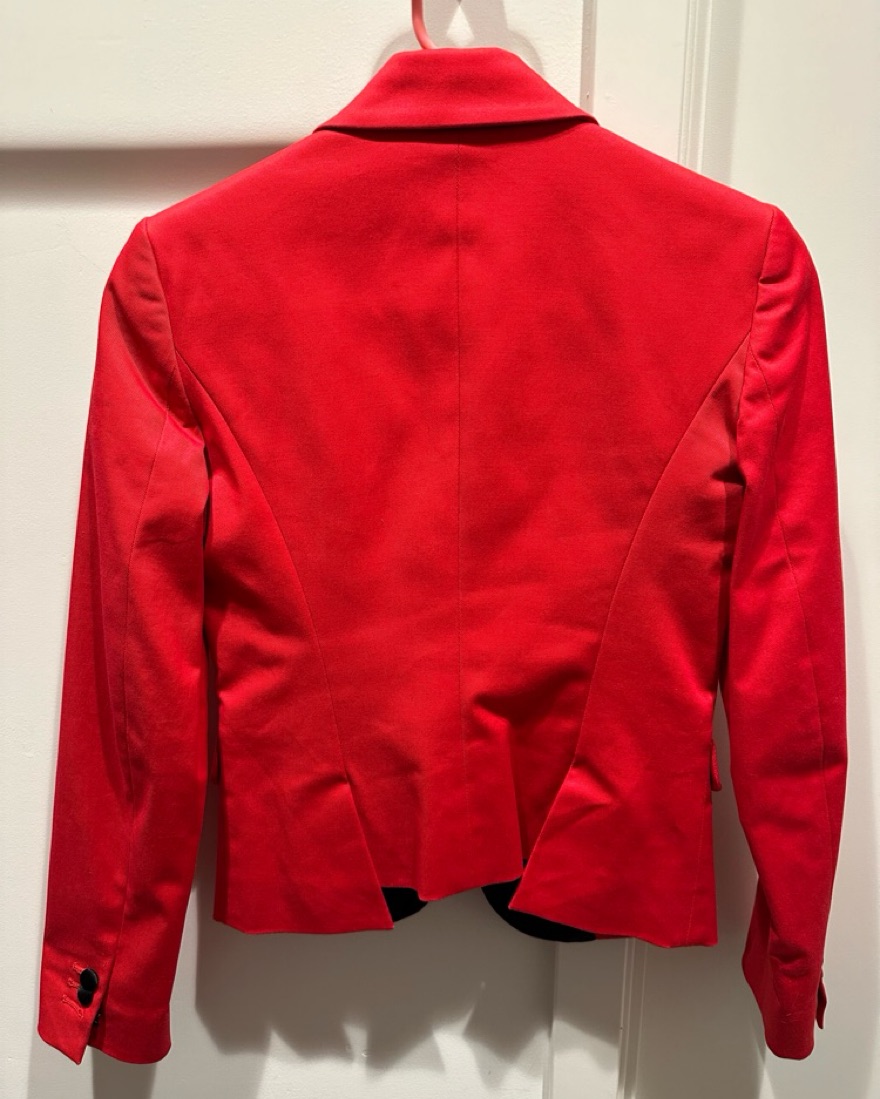 DSquared2 Women Red Tuxedo Blazer - Image 2