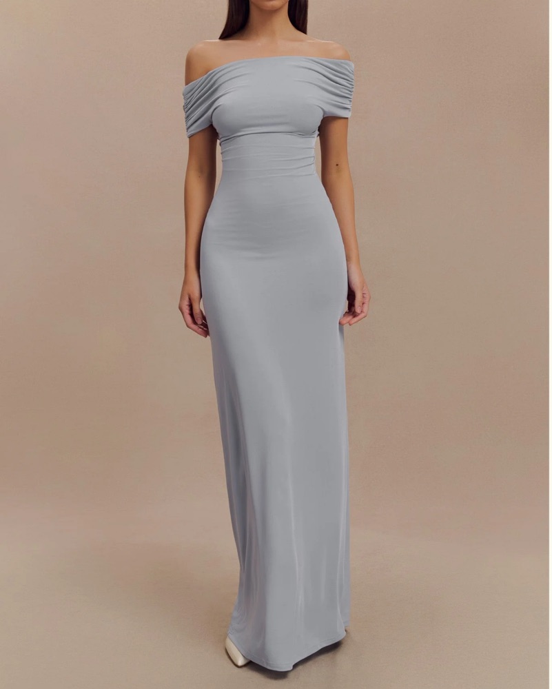 slim fit dress slacks Grey Plus Size Latin-Rhythm Dress