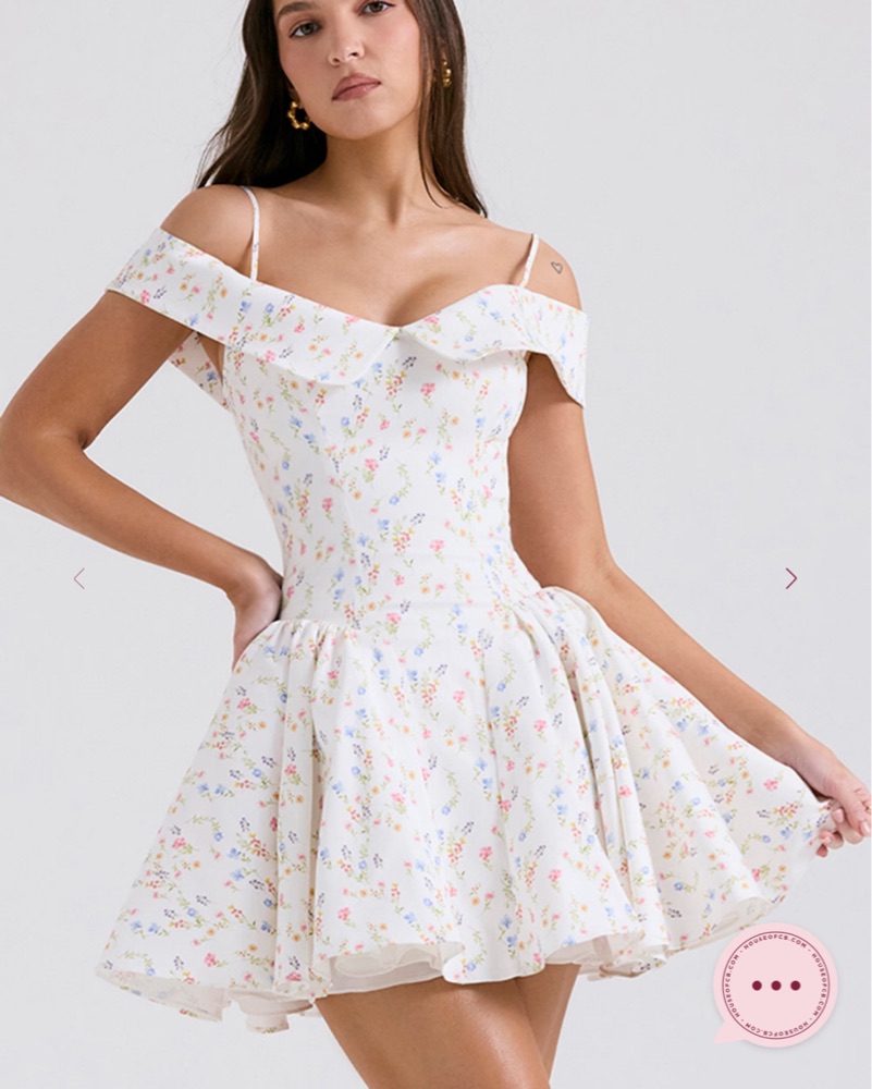 House Of CB Floral Corset Mini Dress by House of CB - Pickle