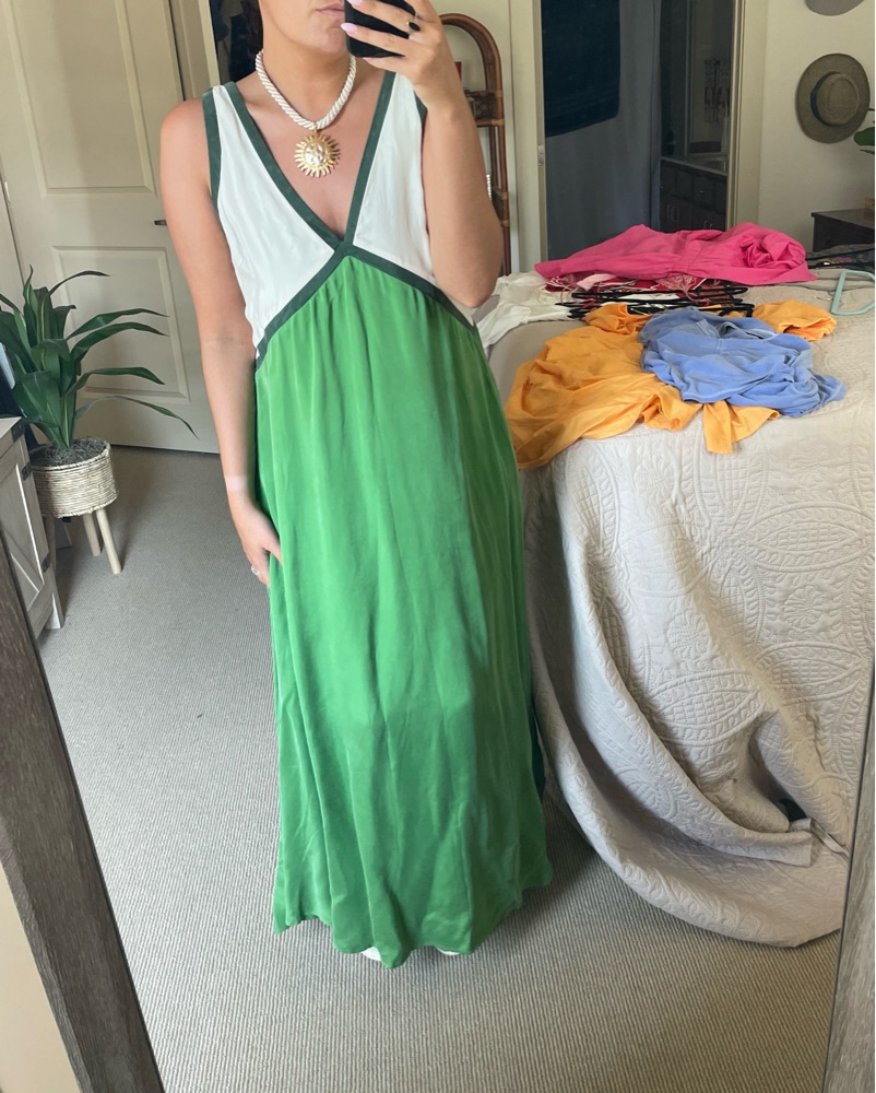 green emerald velvet dress The Naomi Dress S