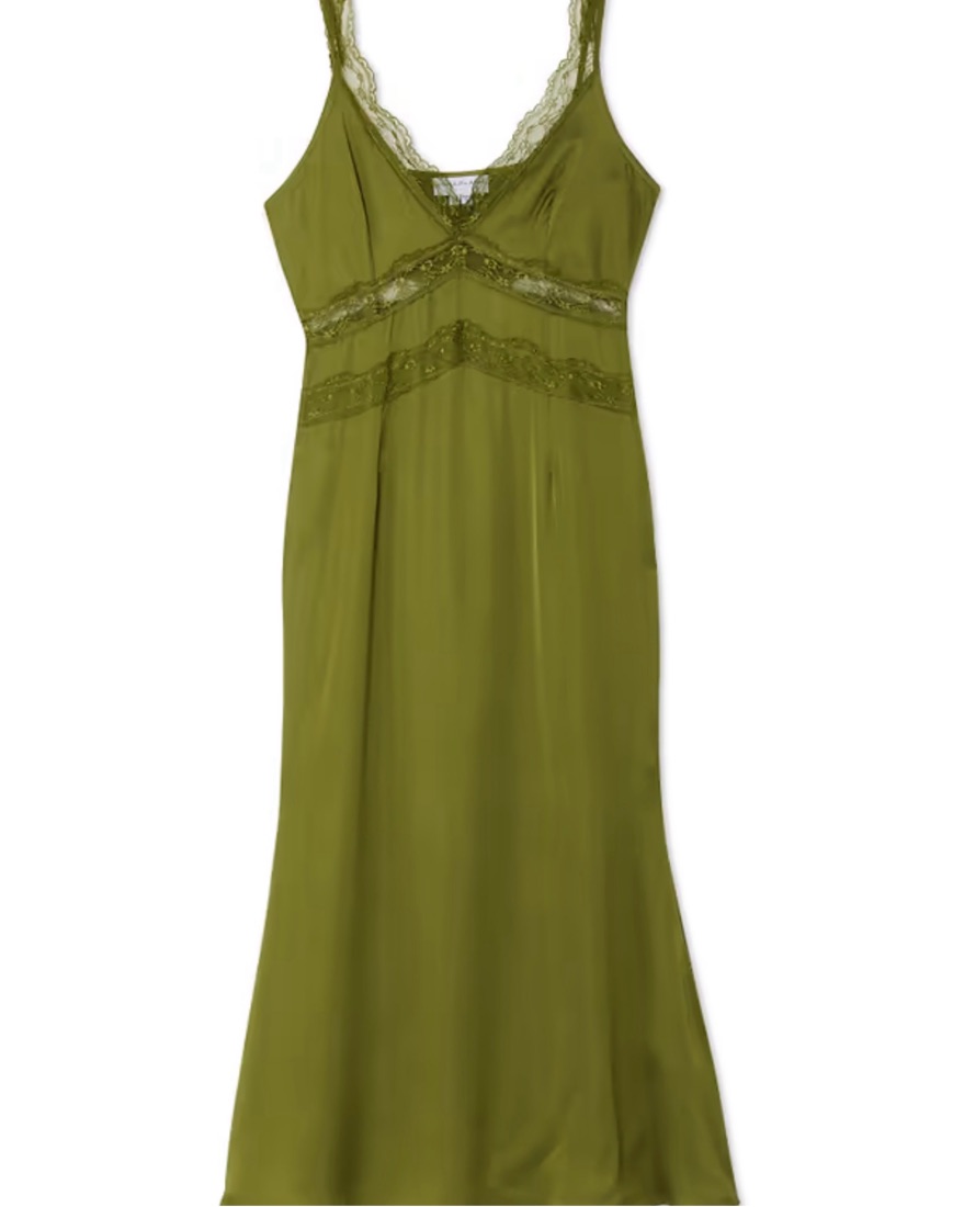 chinese dress ladies Olive Lace Mini Tilly Dress – Never Fully Dressed main image 1