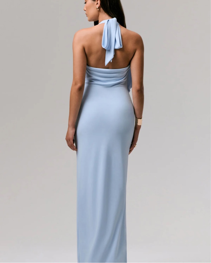 white christmas dresses Lita | Red Twisted Asymmetric Maxi Dress