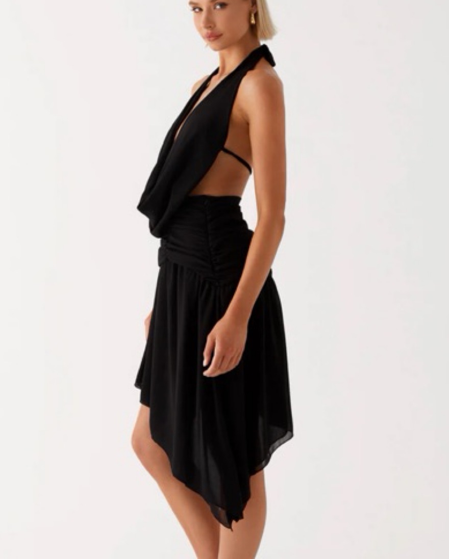 Peppermayo Black Halter Dress by Peppermayo - Pickle