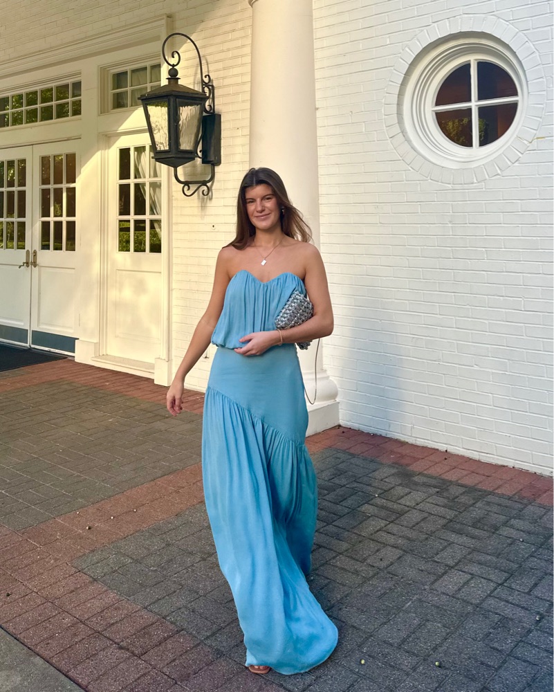 slim fit dress slacks SATIN TIE BACK STRAPLESS MAXI | OLIVE — THIRD FORM main image 0