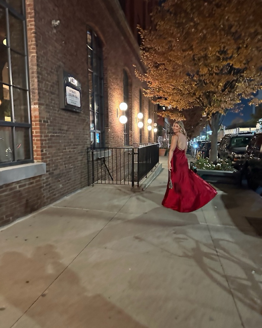 Red staud Gown - Image 3