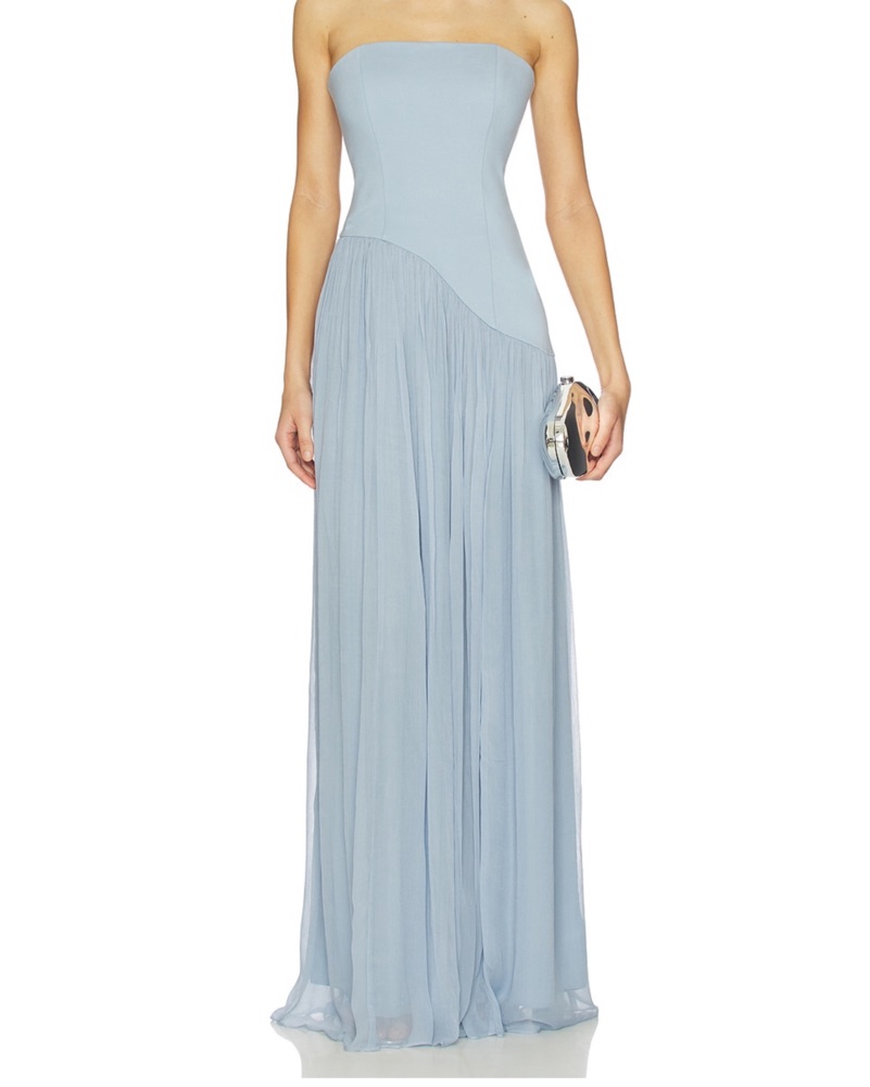 Elegant Chiffon Maxi Dress by Lovers And Friends - Pickle