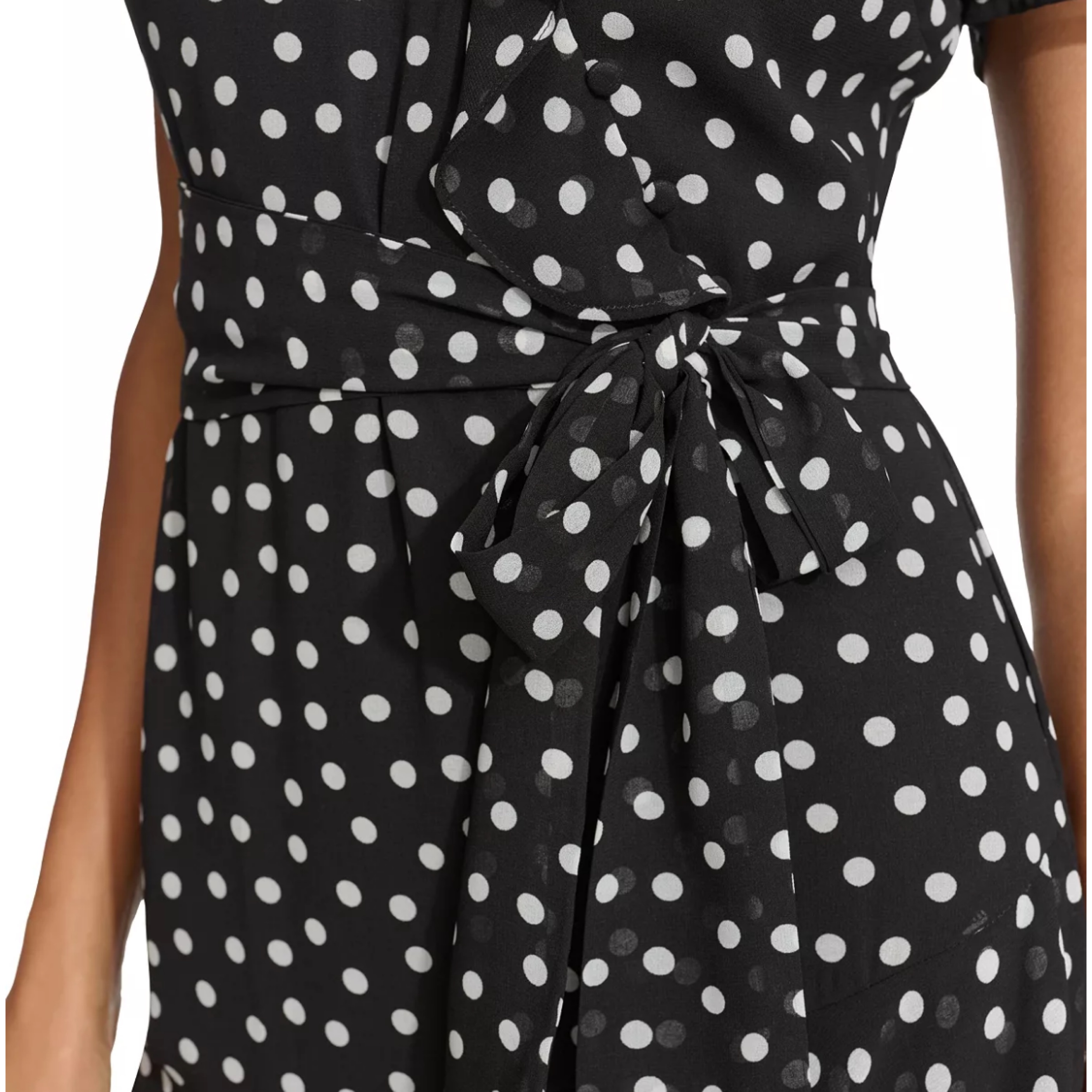 Karl Lagerfeld B&W Polka Dot Maxi Dress by Karl Lagerfeld - Pickle