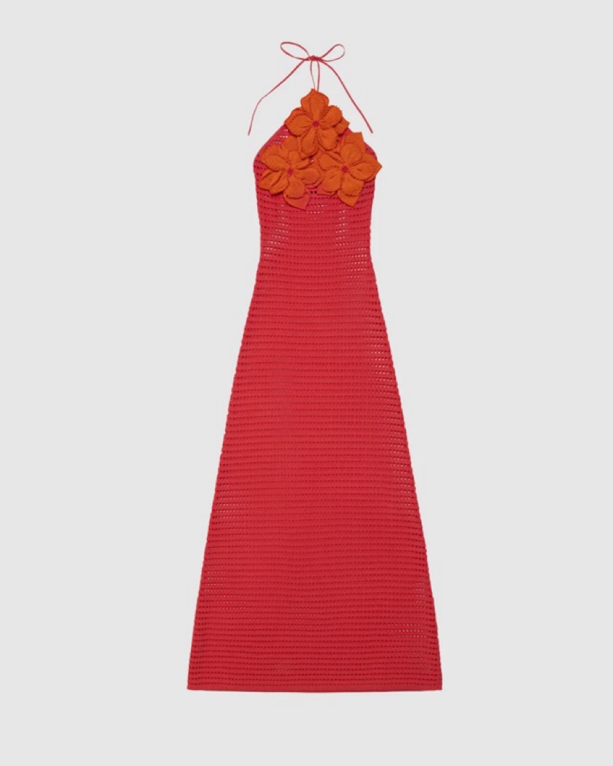The Wolf Gang Red Halter Maxi Dress by The Wolf Gang - Pickle