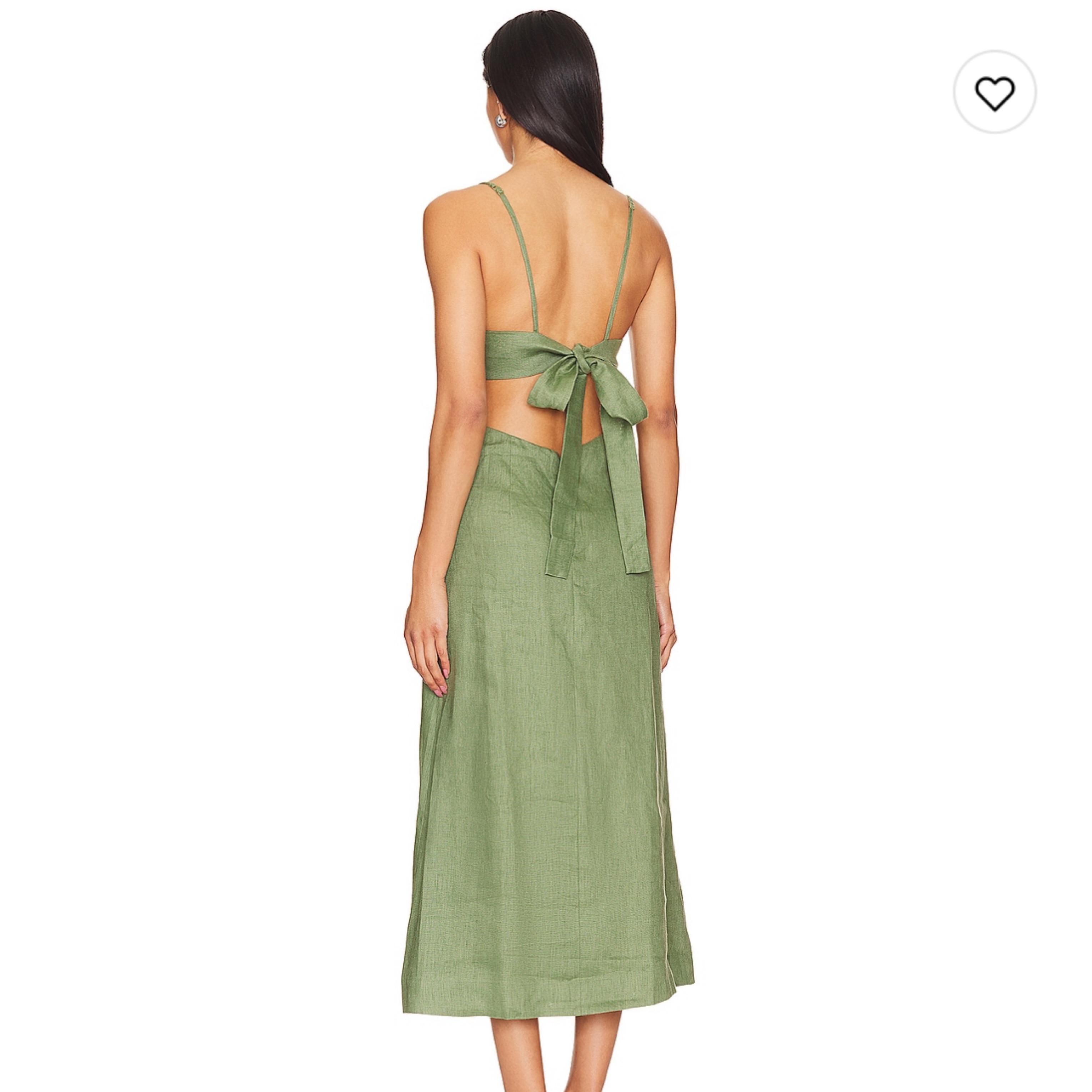 green emerald velvet dress Faithfull the Brand Del Mar Smocked Mini Dress Green Polka Dot Crepe S –  Celebrity Owned main image 1