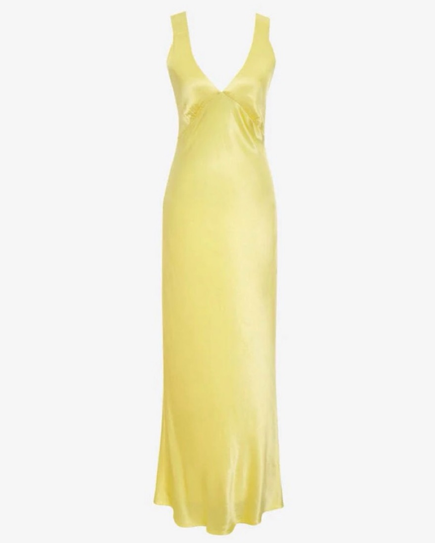 Shop Rumored Sunset Strip Maxi Dress by Shop Rumored - Pickle