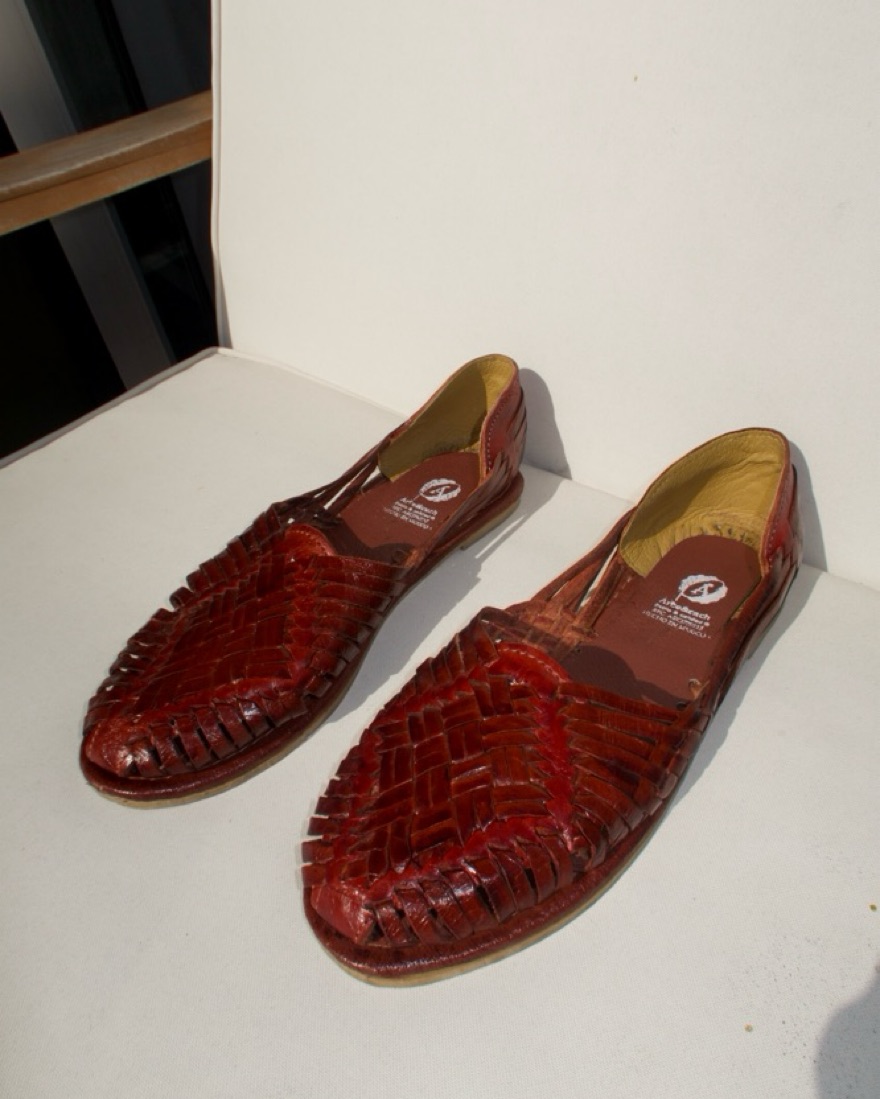 Handcrafted Woven Leather Huaraches - Image 3