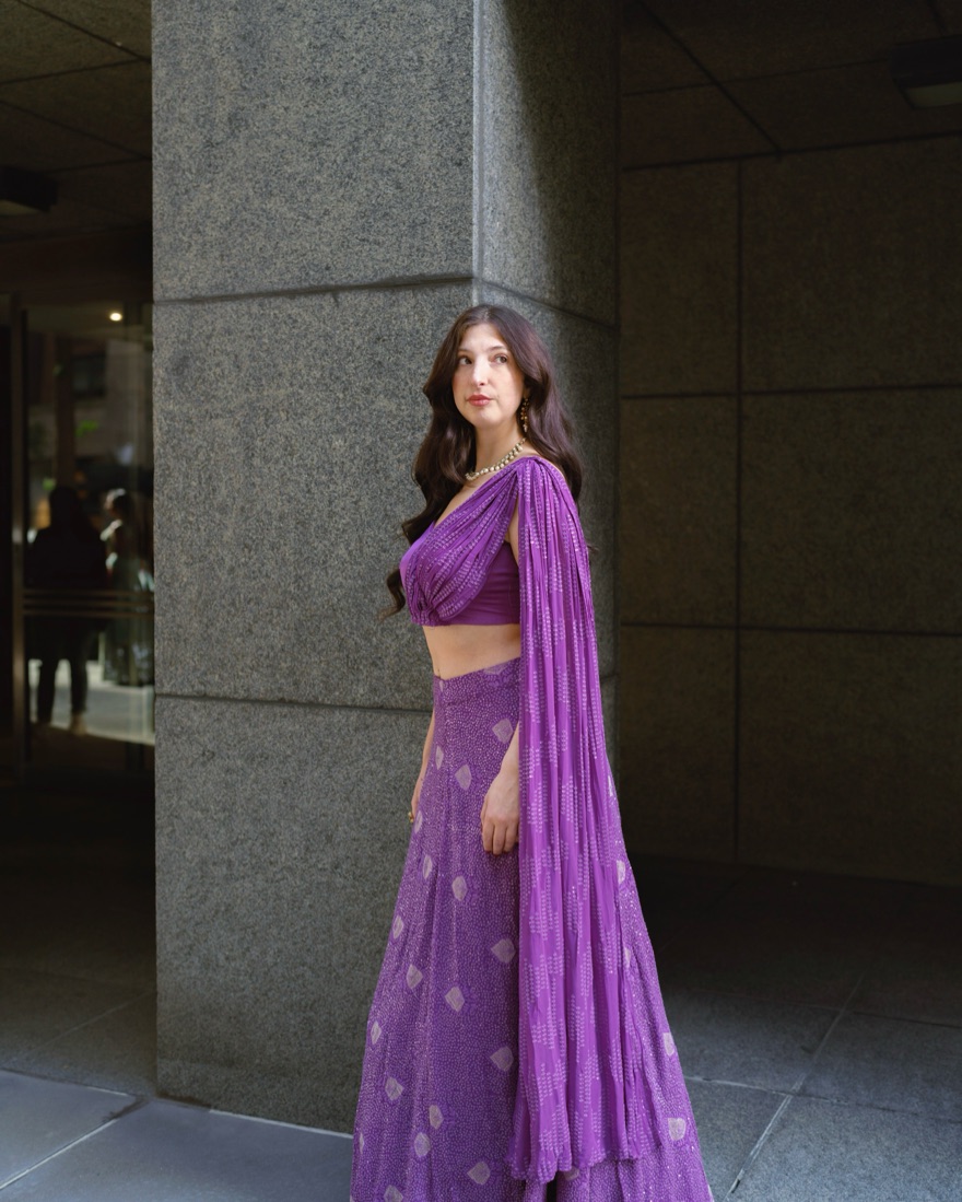 Neha Lehenga (Purple) M - Image 1