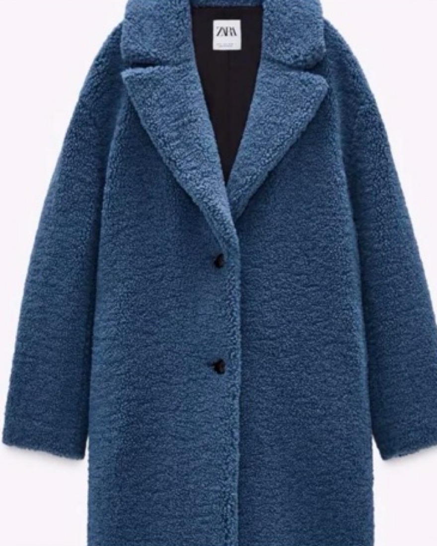Zara Limited Edition Faux Shearling Coat - Image 2