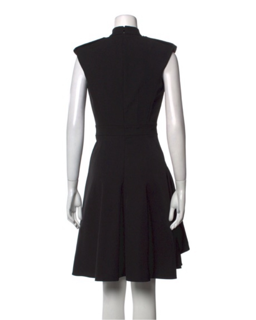 alexander mcqueen dress black Sleeveless Evening Mini Dress main image 0