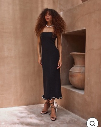 SAME Ruffle Hem Dress by SAME