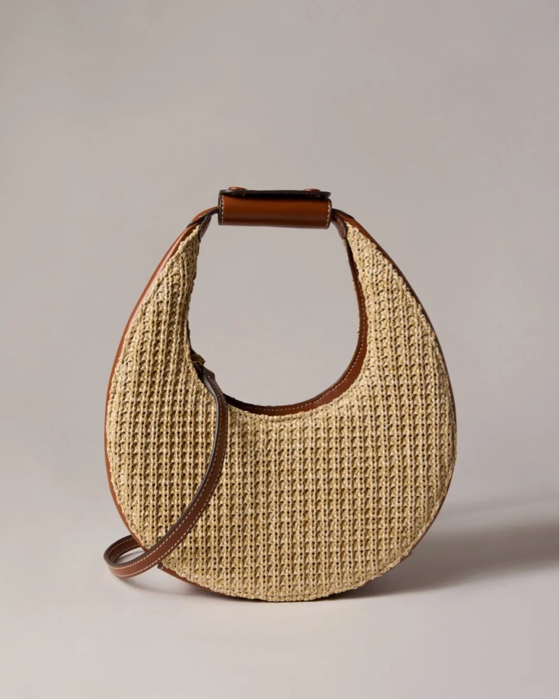 Staud Mini Moon Raffia Bag - Image 2