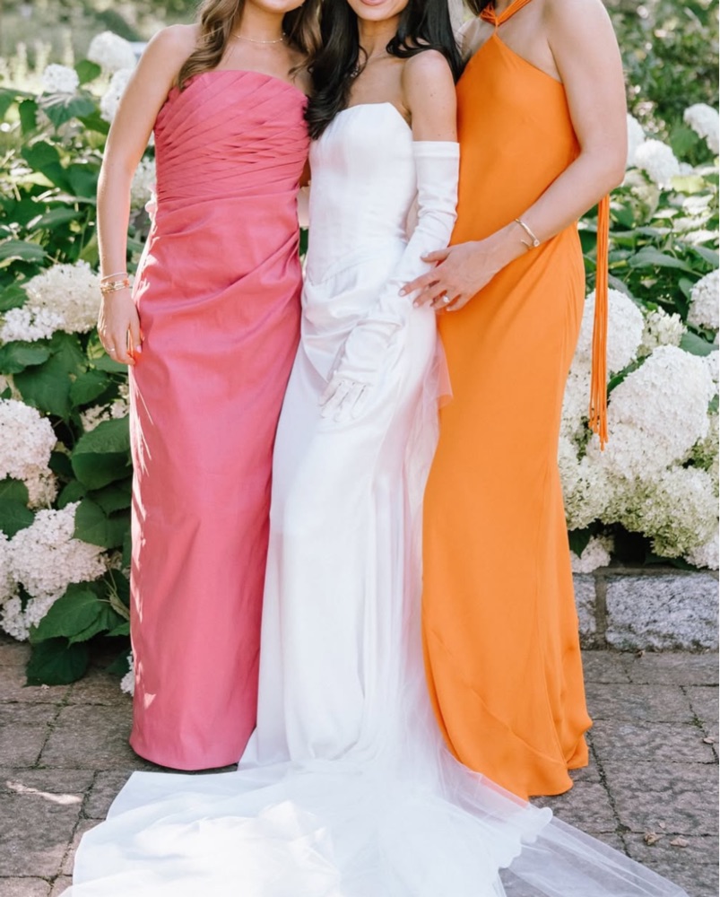 open lace back dress Rico Dress-ORANGE / 1 main image 1