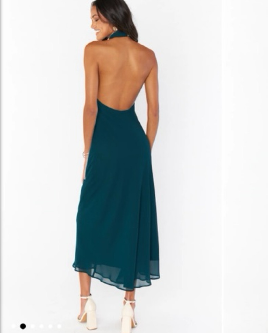 Show Me Your Mumu Emerald Halter Dress - Image 3