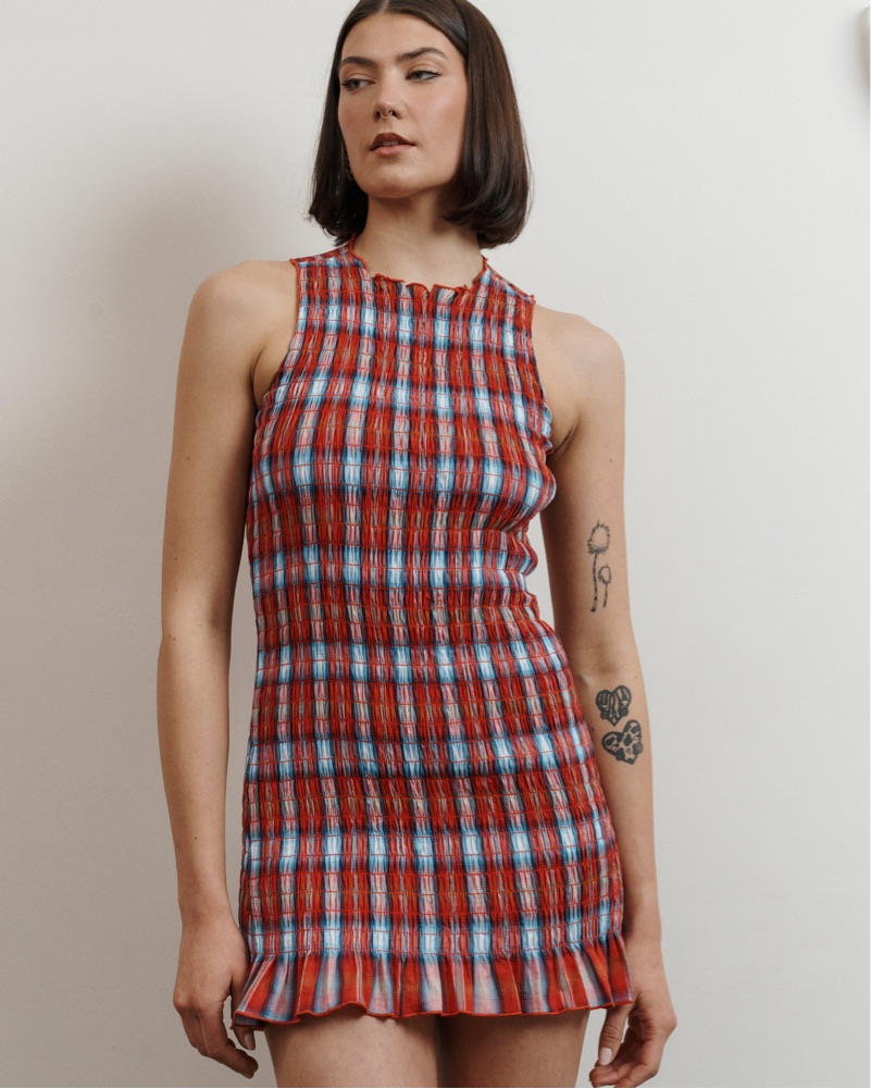 knee length dresses for ladies Tamarind Ruched Button Dress – Après Studio