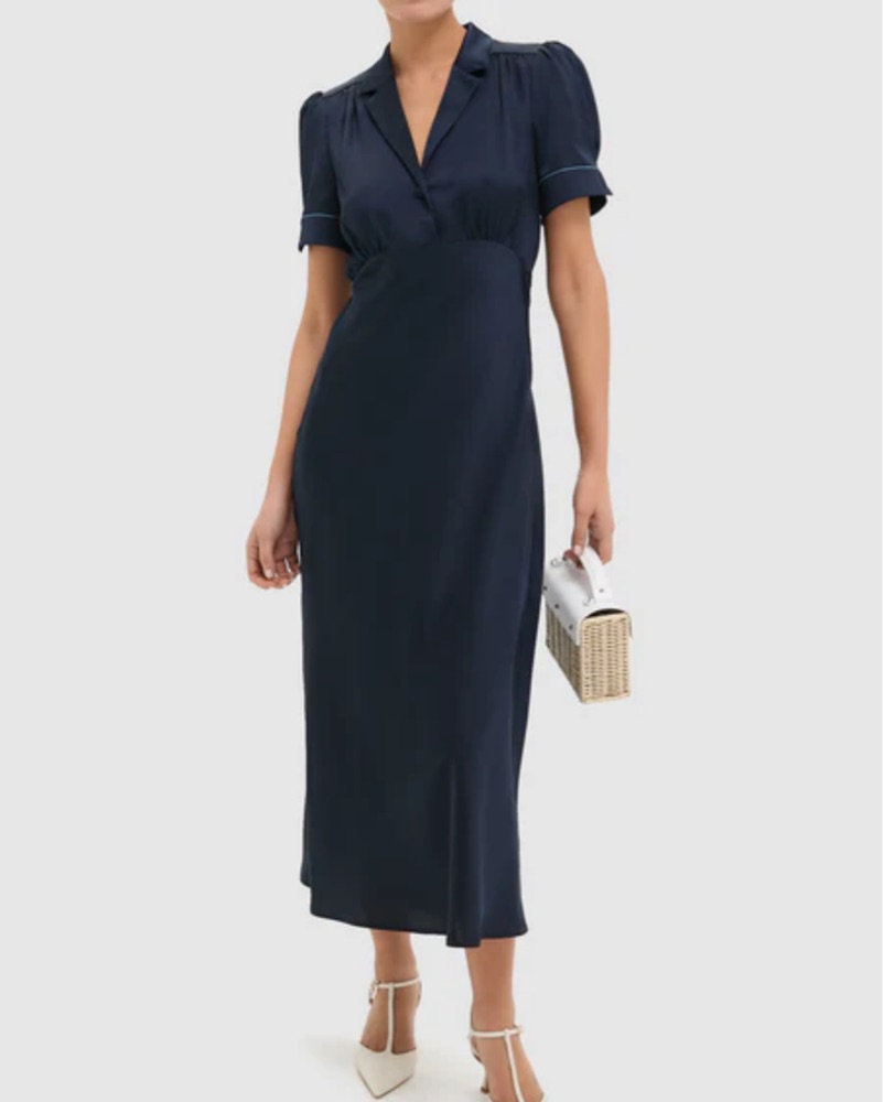 Tuckernuck Silk Dress by Tuckernuck - Pickle