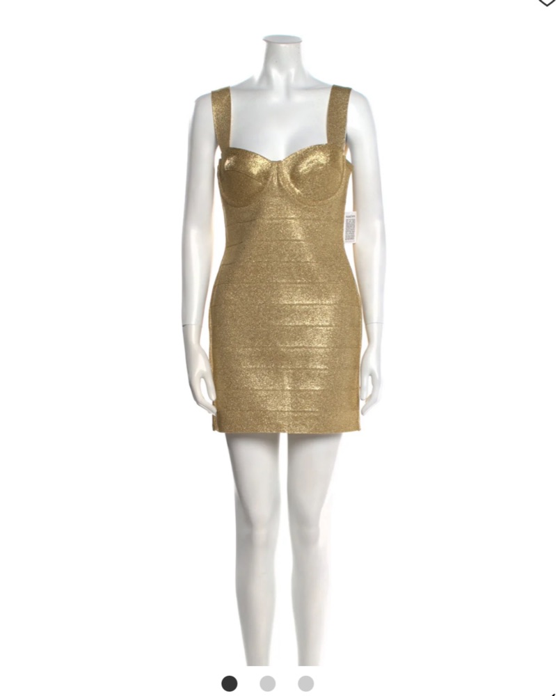 slim fit dress slacks ICON METALLIC BANDAGE BUSTIER MINI DRESS – HERVÉ LÉGER