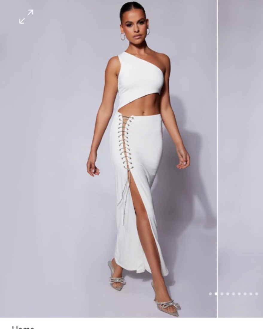 White Midi Dress - Image 2