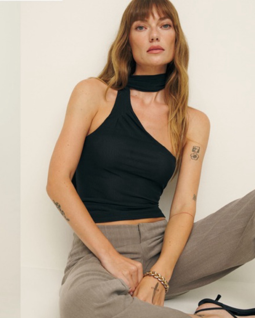 Reformation Black Sophie Knit Top - Image 4