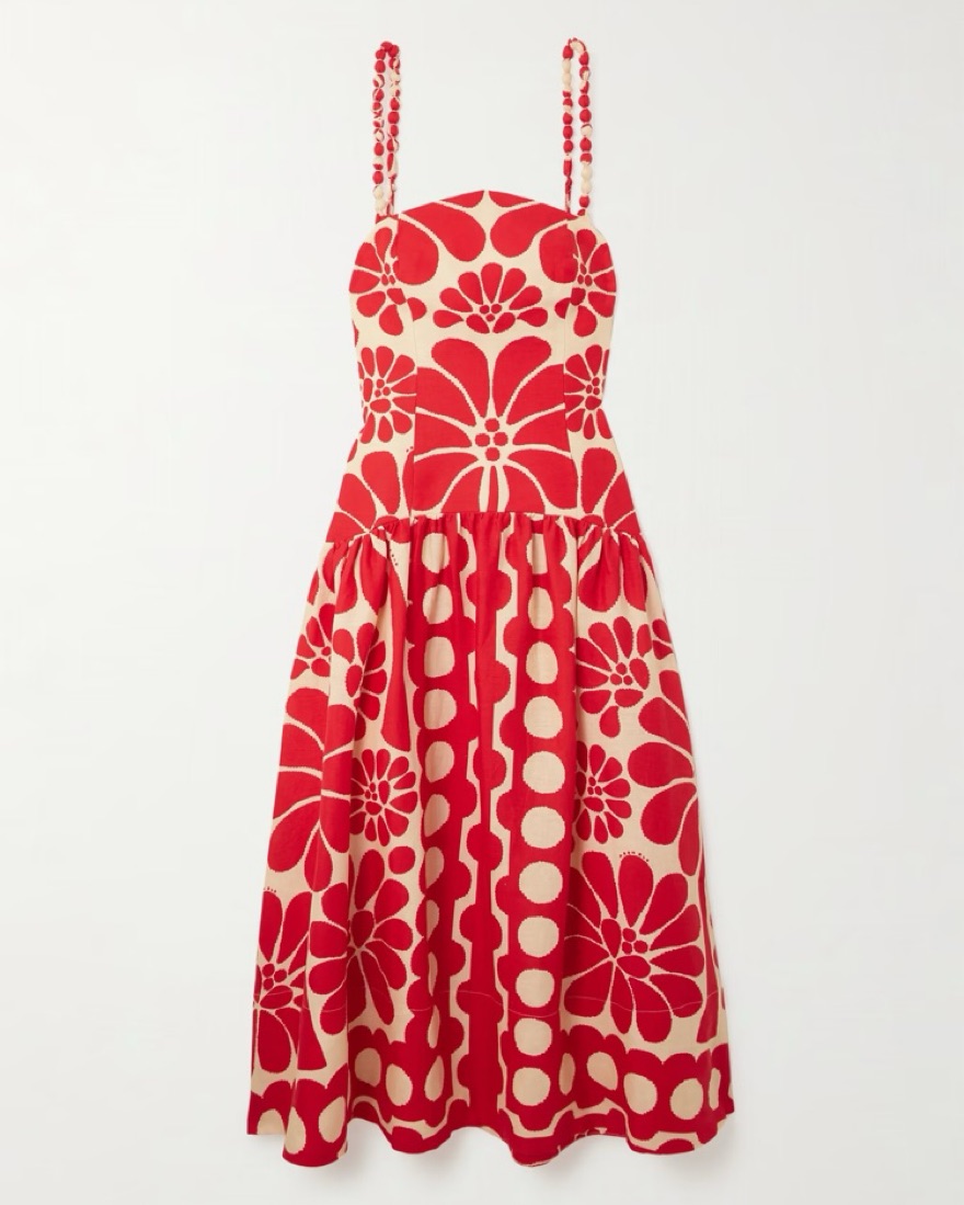 strapless open back dress Red Berry Garden Long Sleeve Pleated Maxi Dress