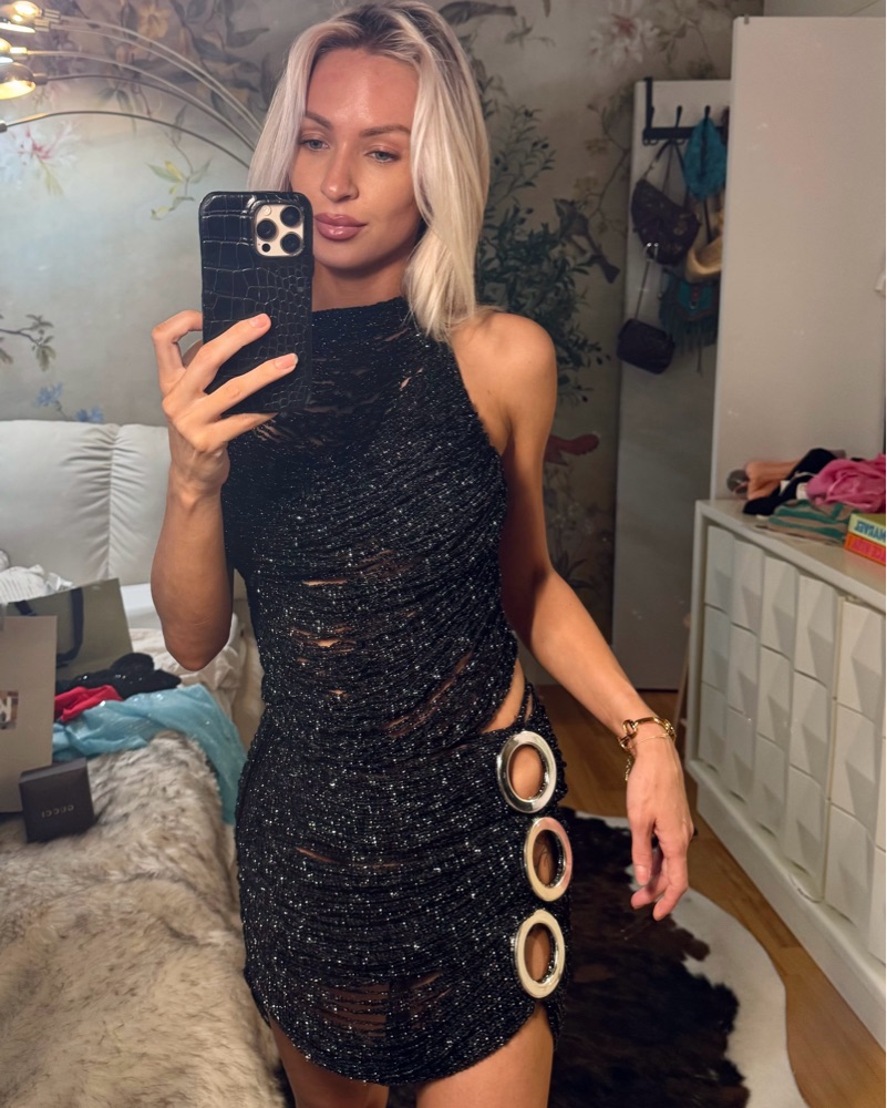 AMMI BRAZIL Crochet Chain Mini Dress by Ammi brazil - Pickle