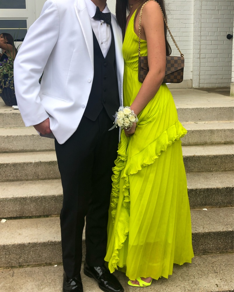 slim fit dress slacks Wedtrend Women Green Long Bridesmaid Dress A-Line V Neck Pleated Chiffon Hollow Out Wedding Guest Dress, Chiffon Color / US20W