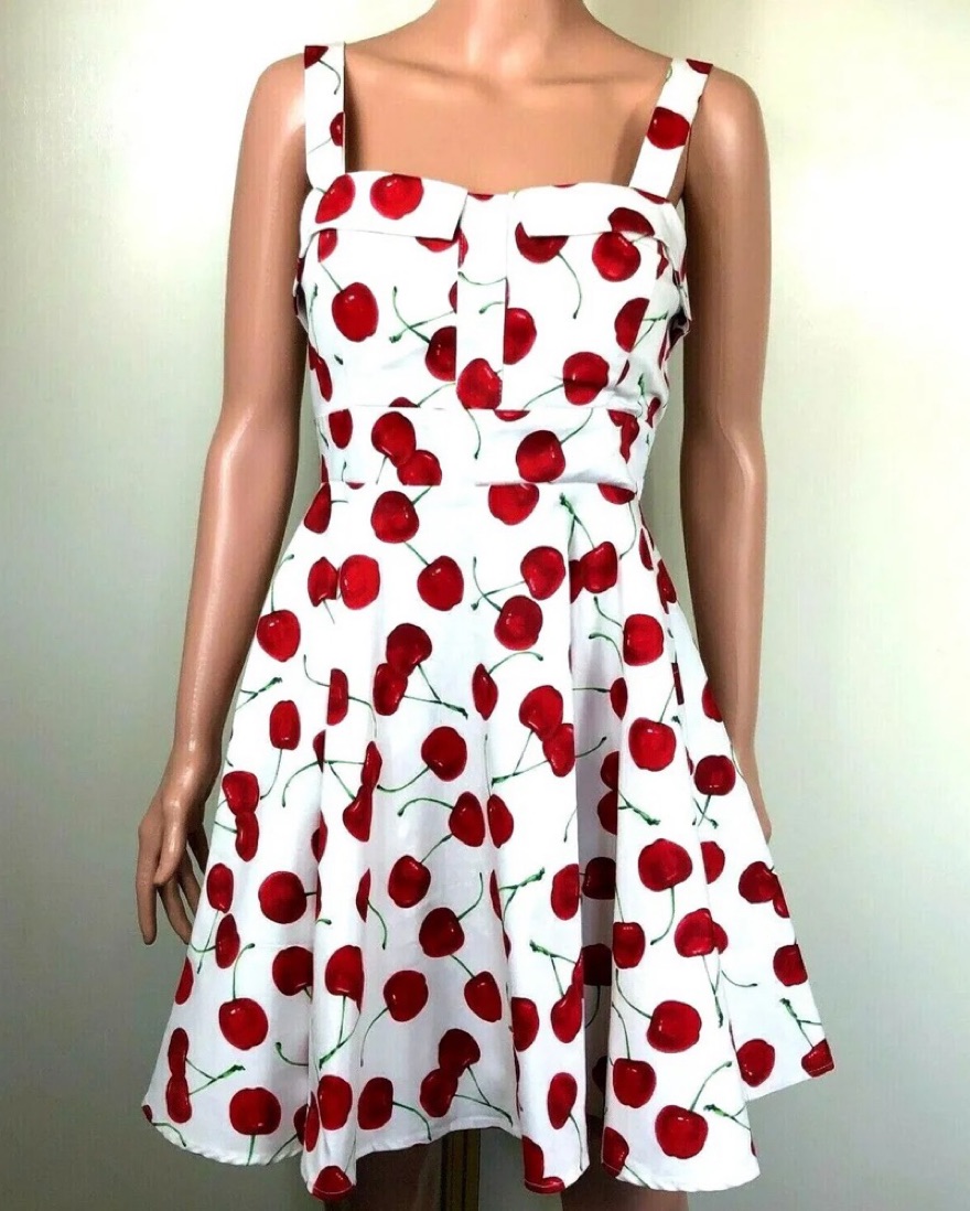 ixia cherry vintage retro dress size 3X - Image 6