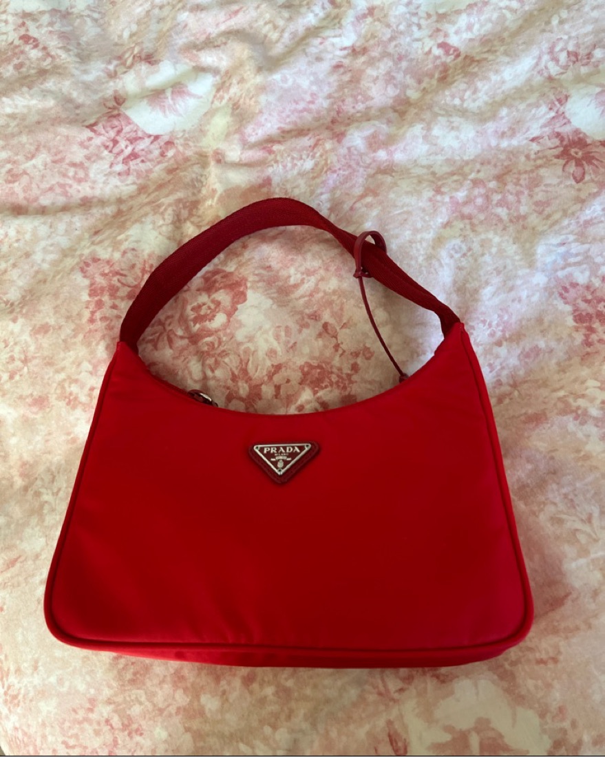 Prada Red Shoulder Bag - Image 1
