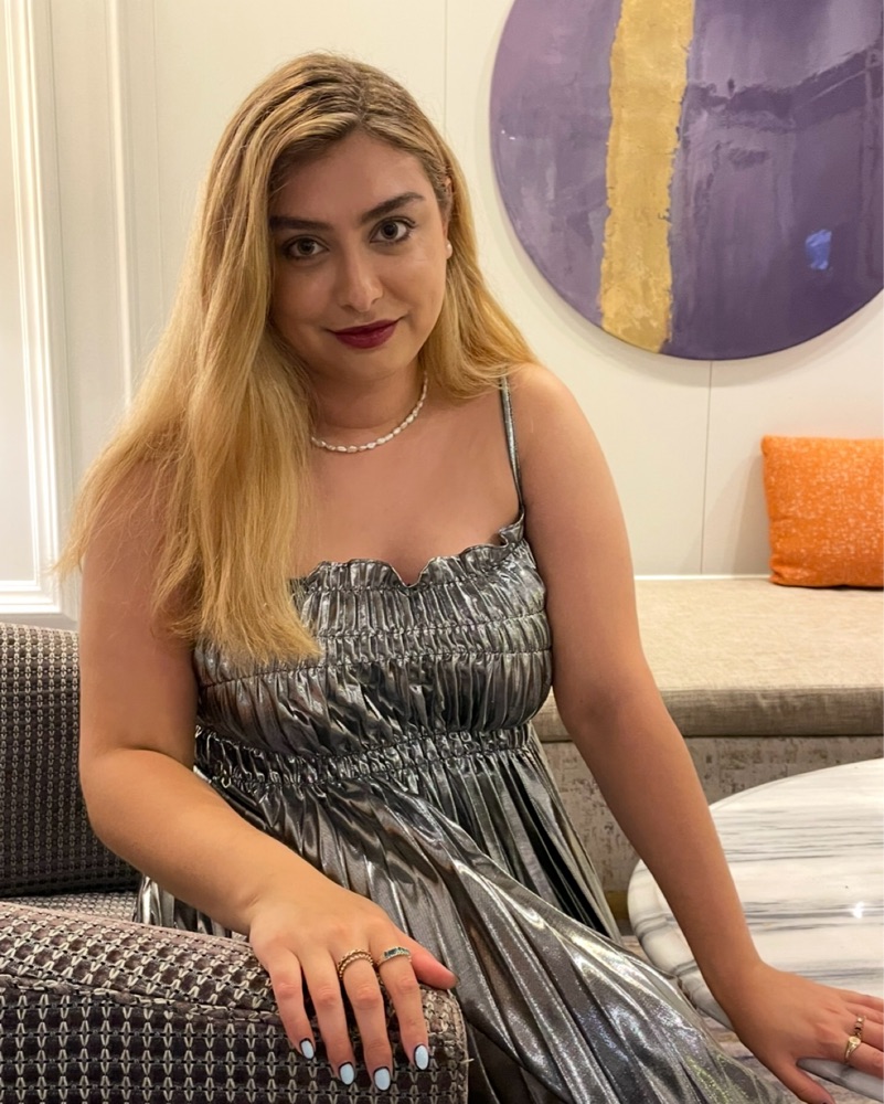 George Hardinge Silver Metal Maxi Dress by Georgia Hardinge - Pickle
