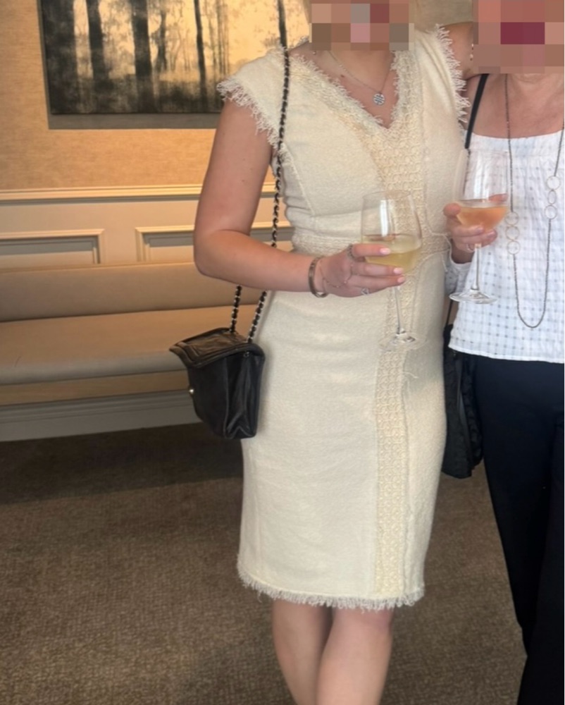 Chic Textured Ivory Dress by Rebecca Taylor - Pickle