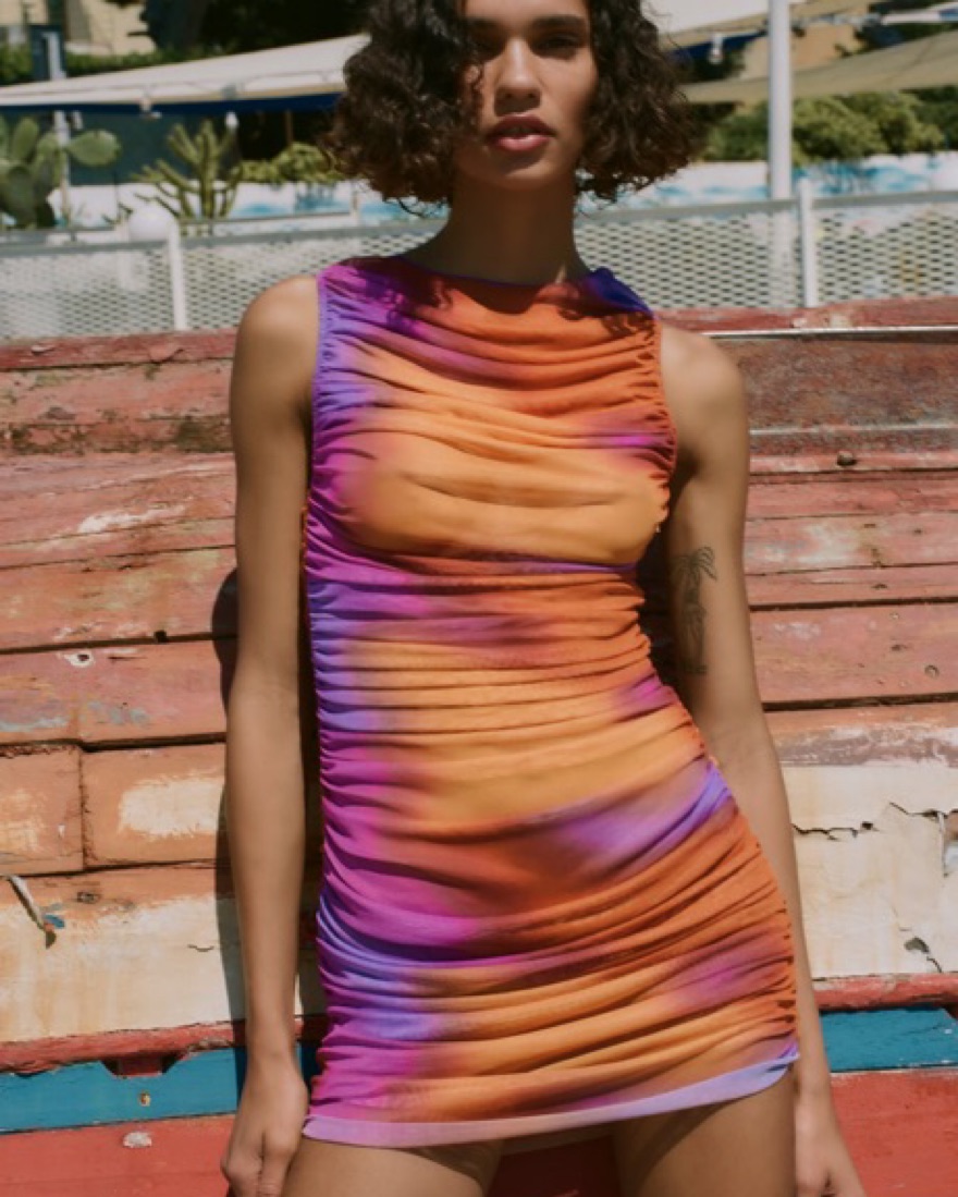Zara draped Tulle Dress by Zara - Pickle