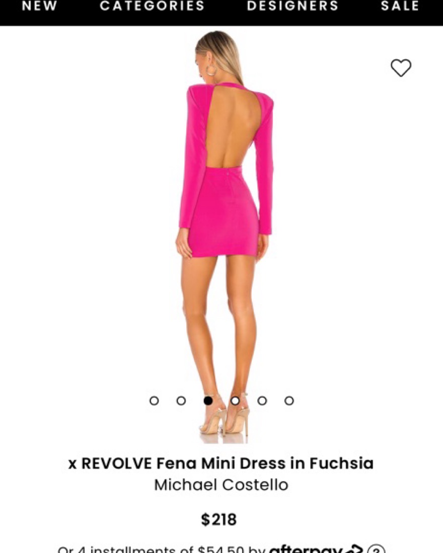 Revolve Hot Pink Dress by Michael Costello - Pickle