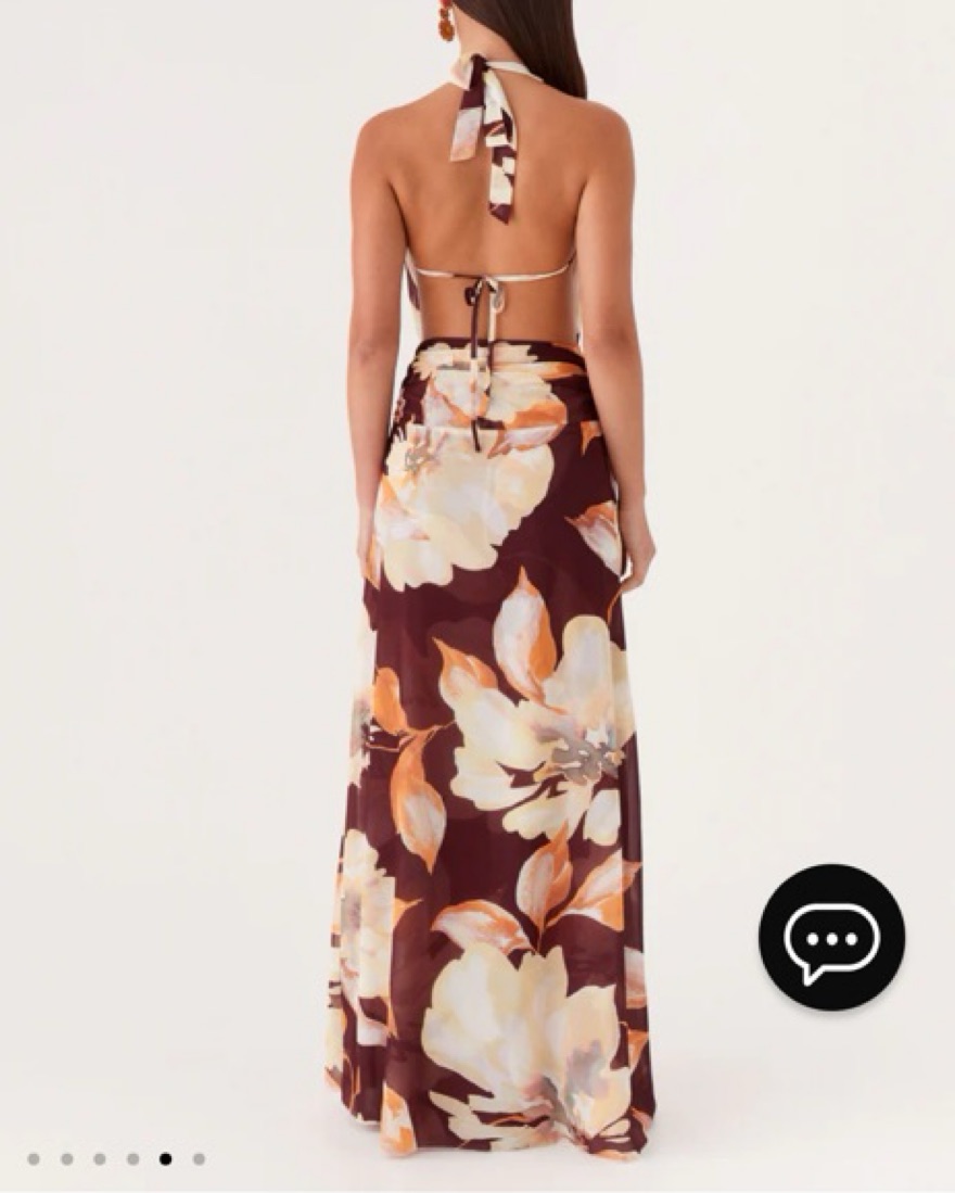 Peppermayo Elysia Chiffon Maxi Dress by Peppermayo - Pickle