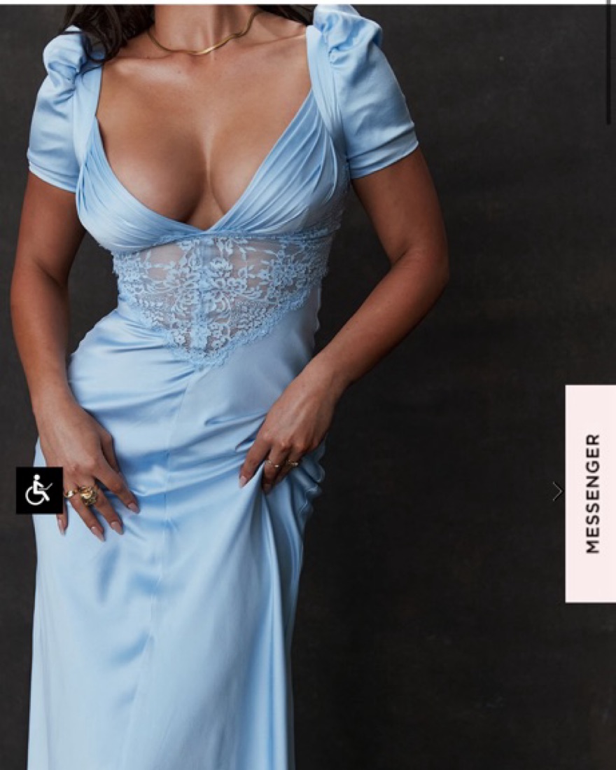princess polly baby blue dress Reformation Ericka Silk Dress | Blue main image 1