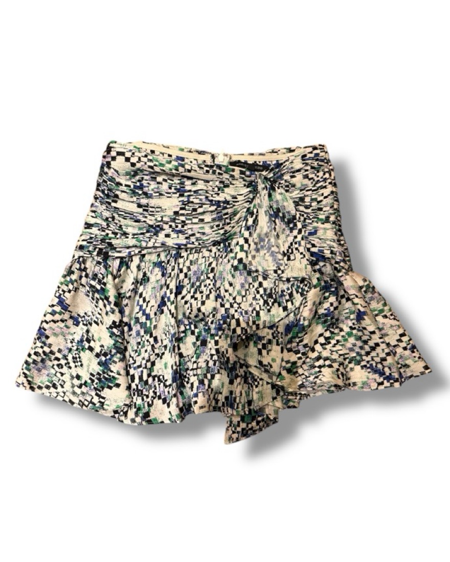 Marissa Webb Silk Print Skirt - Image 5