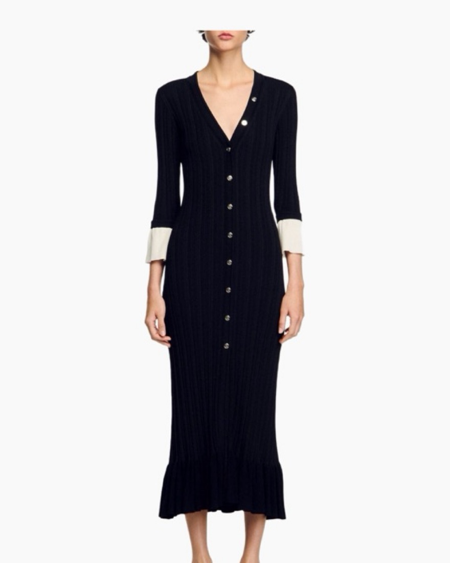 Sandro Long Sleeve Dress by Sandro - Pickle