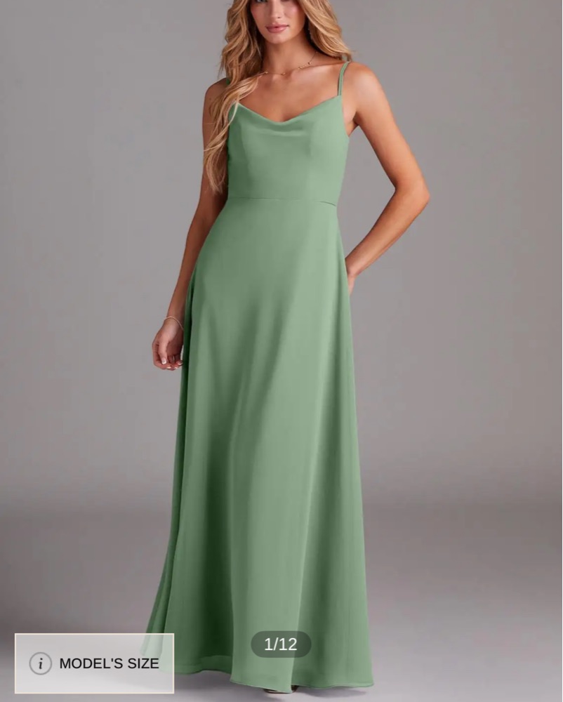 slim fit dress slacks Eternal Sage Formal Maxi Dress main image 1