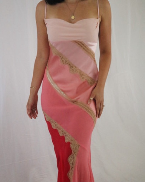 strapless open back dress The Virginia Dress in Light Pink Windsor Brocade 4 / Light Pink Windsor Brocade