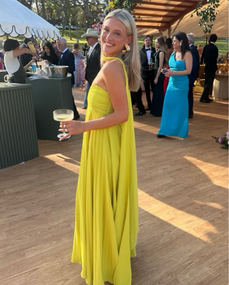 knee length dresses for ladies Rent Delfi Collective Yellow Rebecca Mini Dress