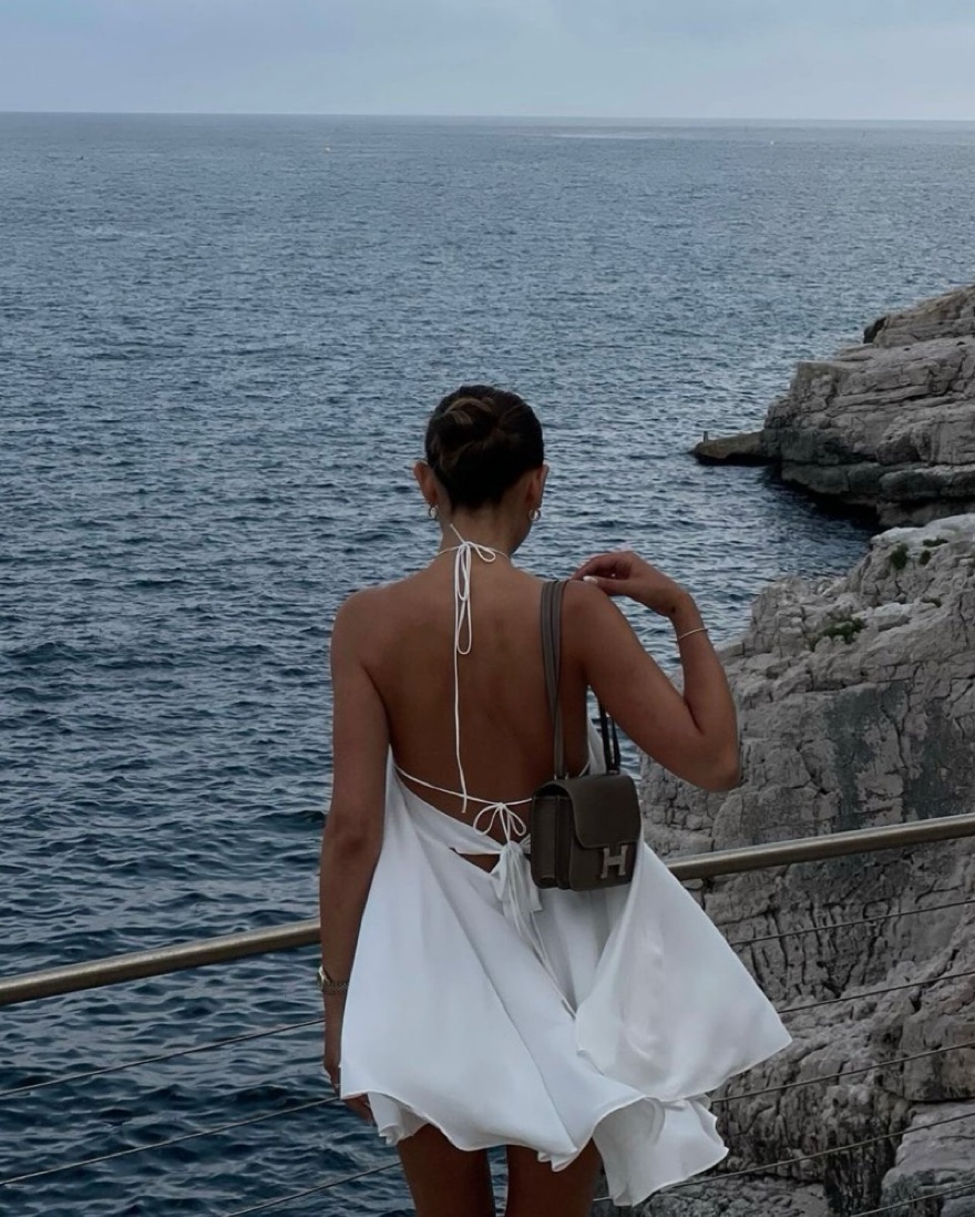 Attire The Studio Babydoll Dress White - Image 2