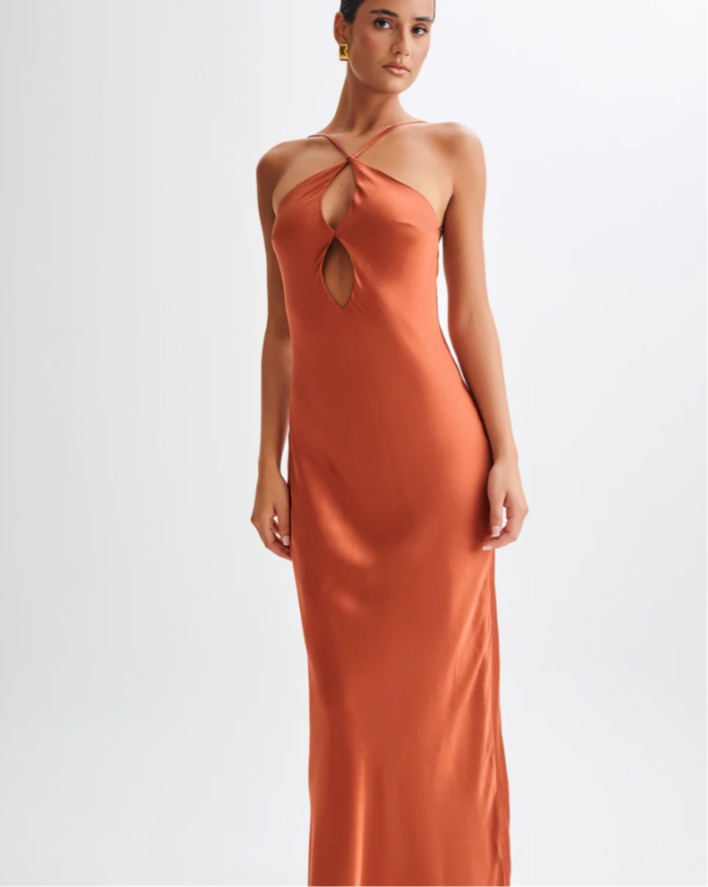 Meshki Silk Formal Dress by Meshki - Pickle